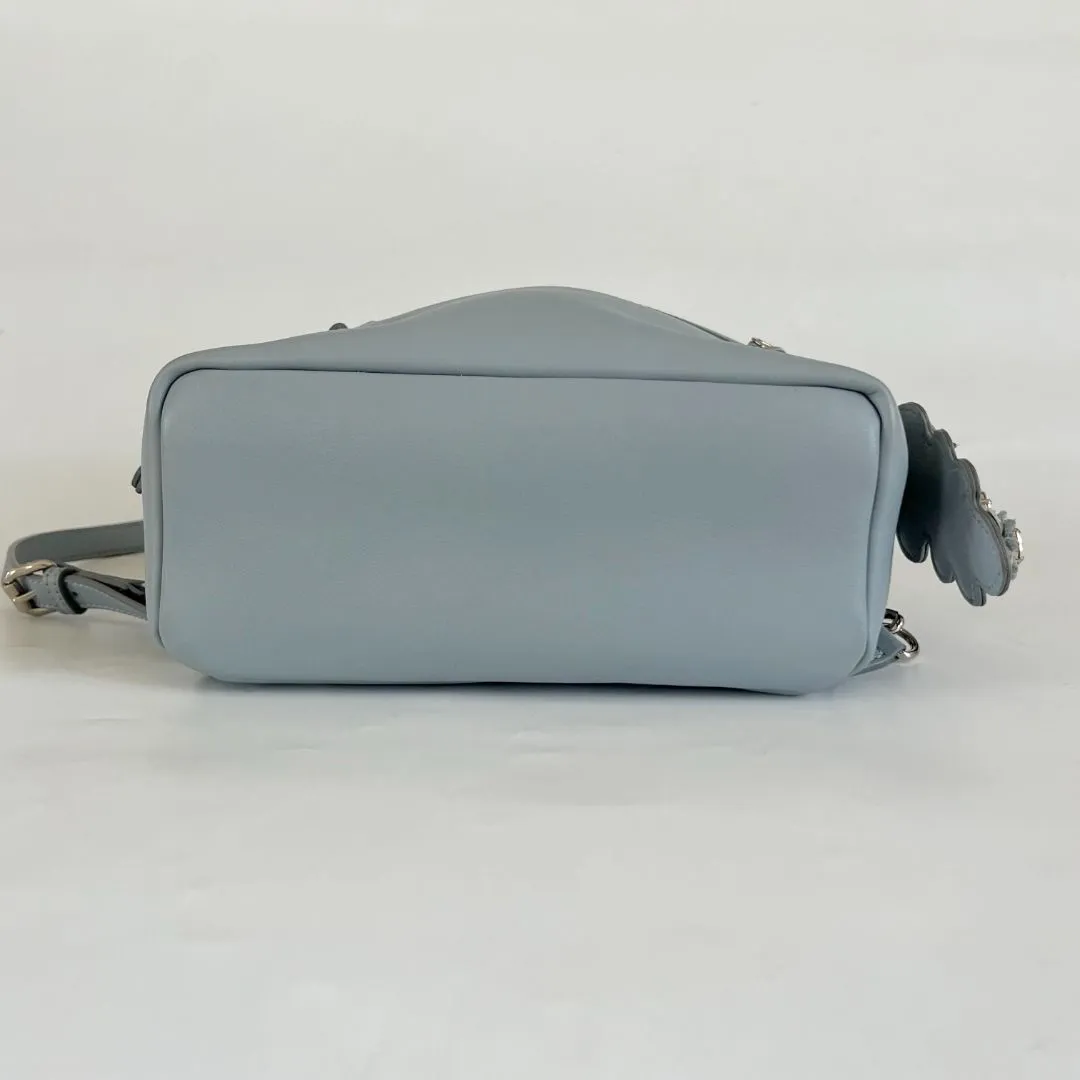 Fendi By The Way light blue leather Mini backpack