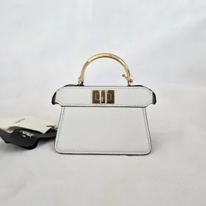 Fendi Nano Peekaboo Calfskin ISeeU Maxi Handle satchel