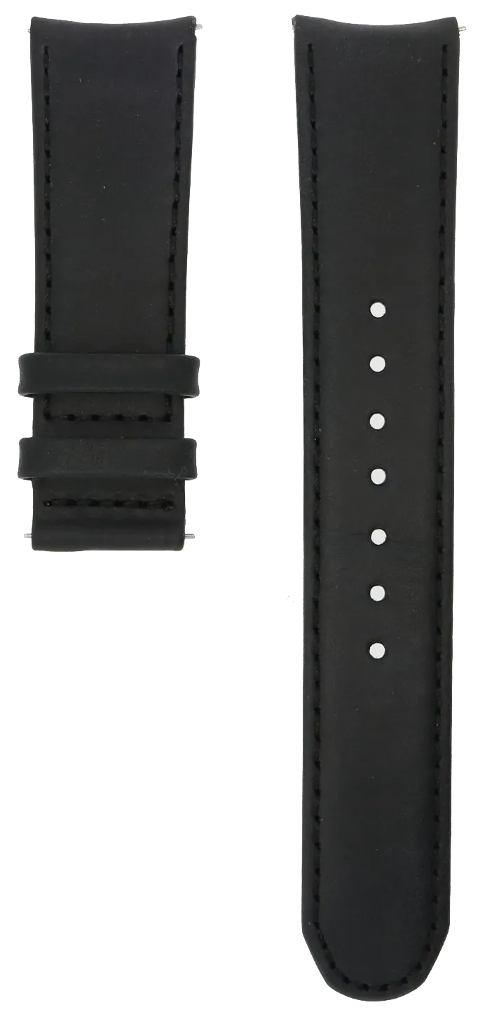 Formex Essence Butterfly Black Leather Strap 22mm