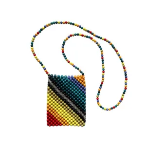 Free People Rainbow Beaded Crossbody