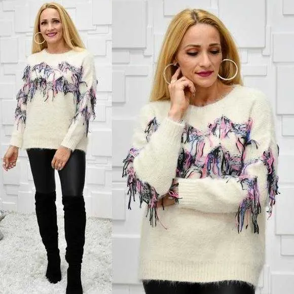 Fun in Fringe Sweater