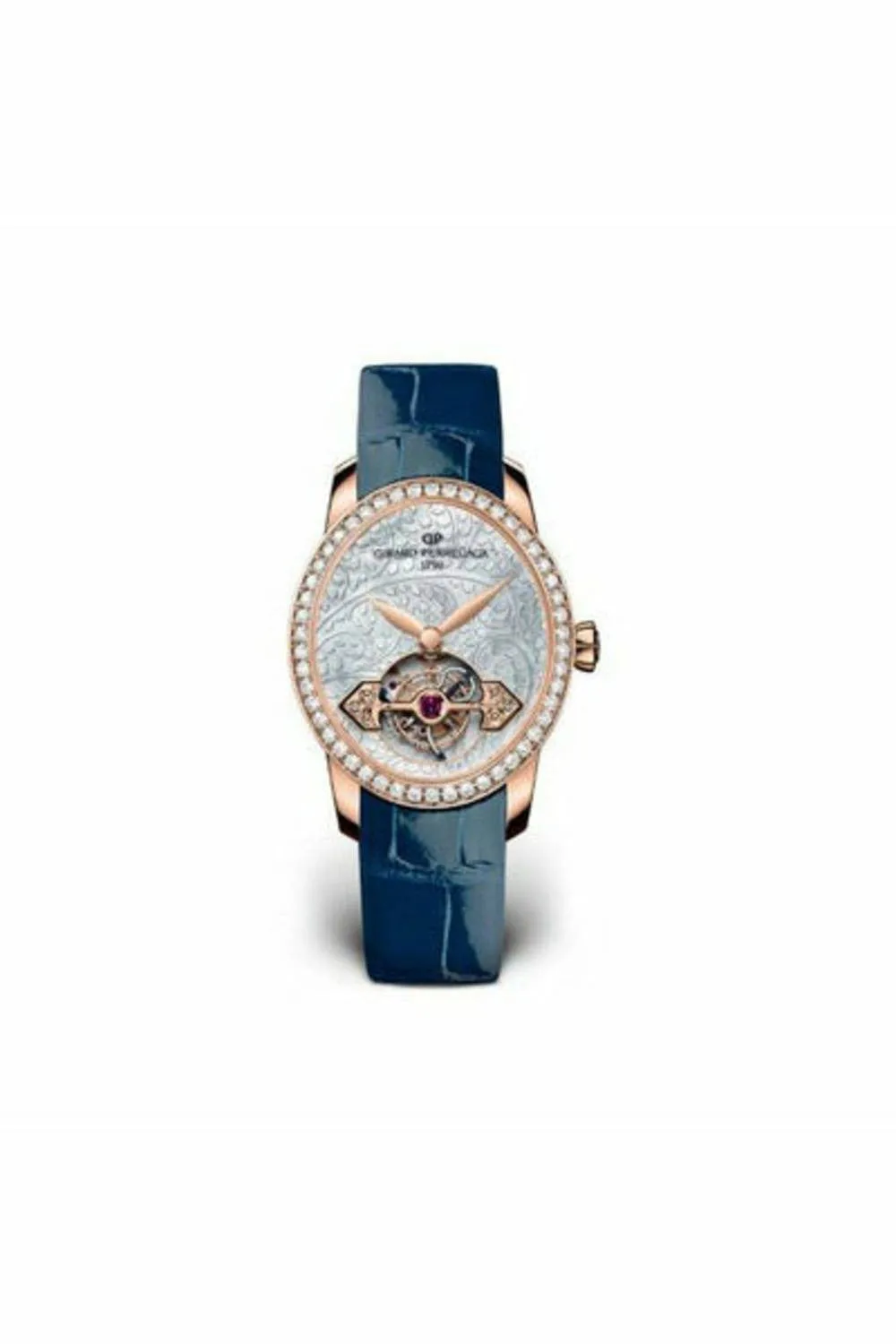 girard perregaux cats eye tourbillon 18kt rose gold 37.30mm x 32.30mm ladies watch