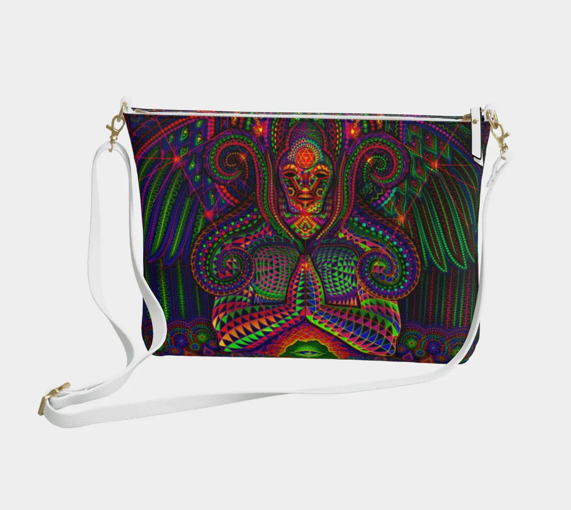 GOD SOURCE VEGAN LEATHER CORSSBODY PURSE | SALVIA DROID