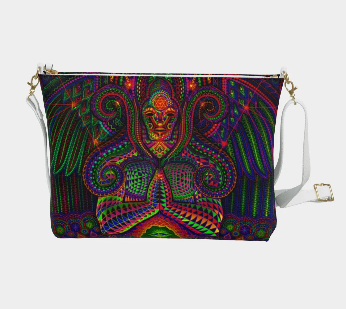 GOD SOURCE VEGAN LEATHER CORSSBODY PURSE | SALVIA DROID