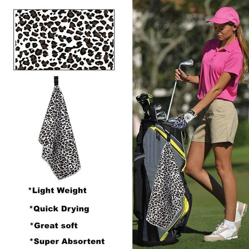 Golf Towel Printed 14X42 Inch With Grommet Clip 1 Pack Skull