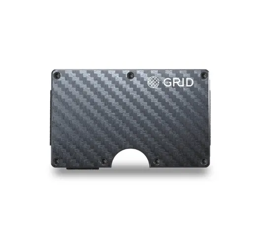 GRID WALLET - Grid Metal Wallet in Carbon Fiber