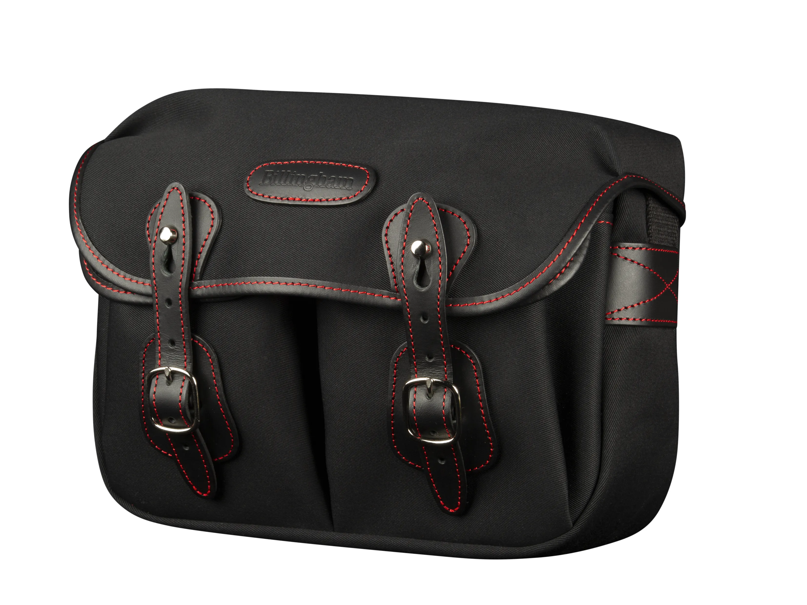 Hadley Small Camera Bag - Black Canvas / Black Leather / Red Stitching (50th Anniversary Limited Edition)