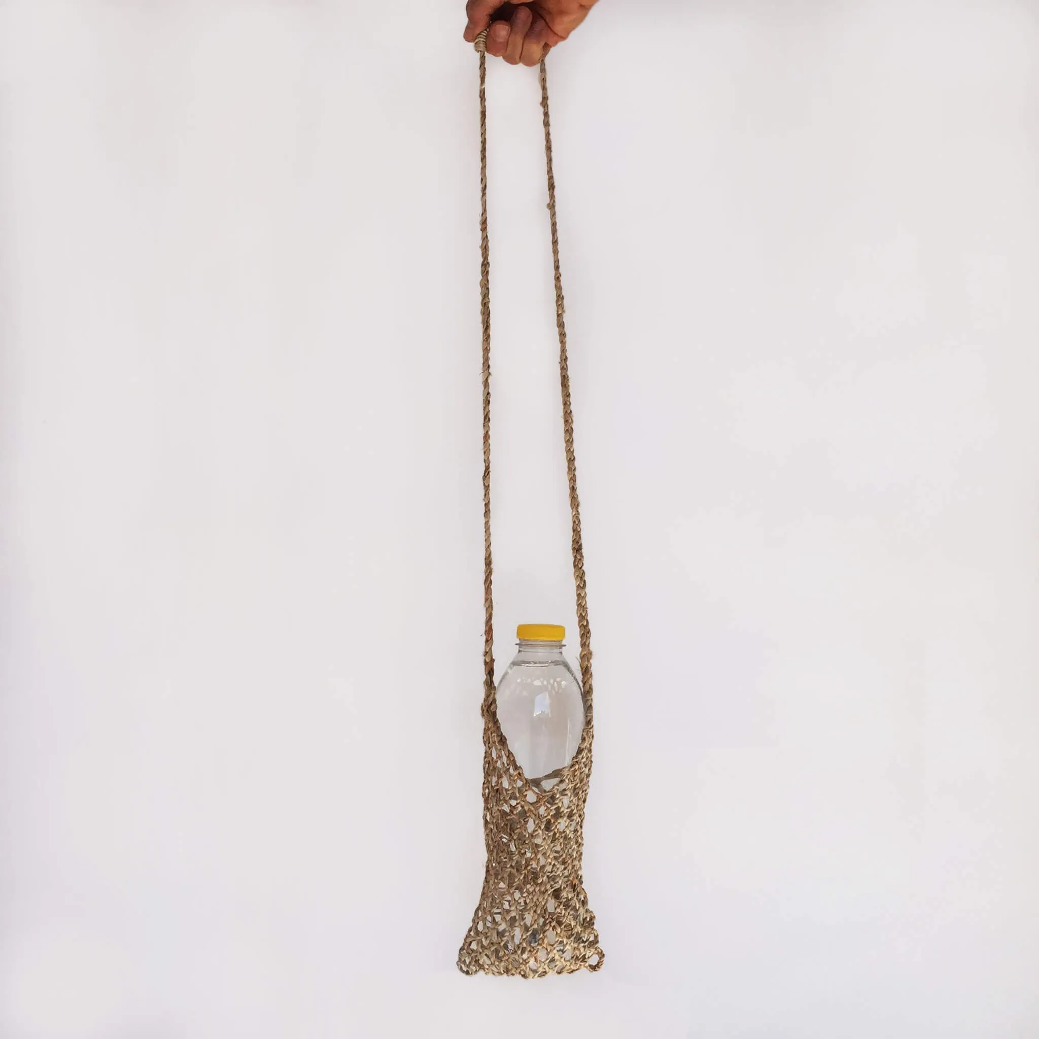 Hand Woven Hyacinth Bottle Holder Bag