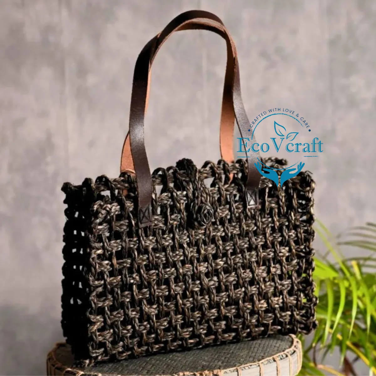 Handmade Sabai Grass Mesh Bag