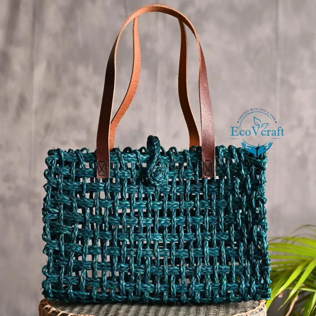 Handmade Sabai Grass Mesh Bag