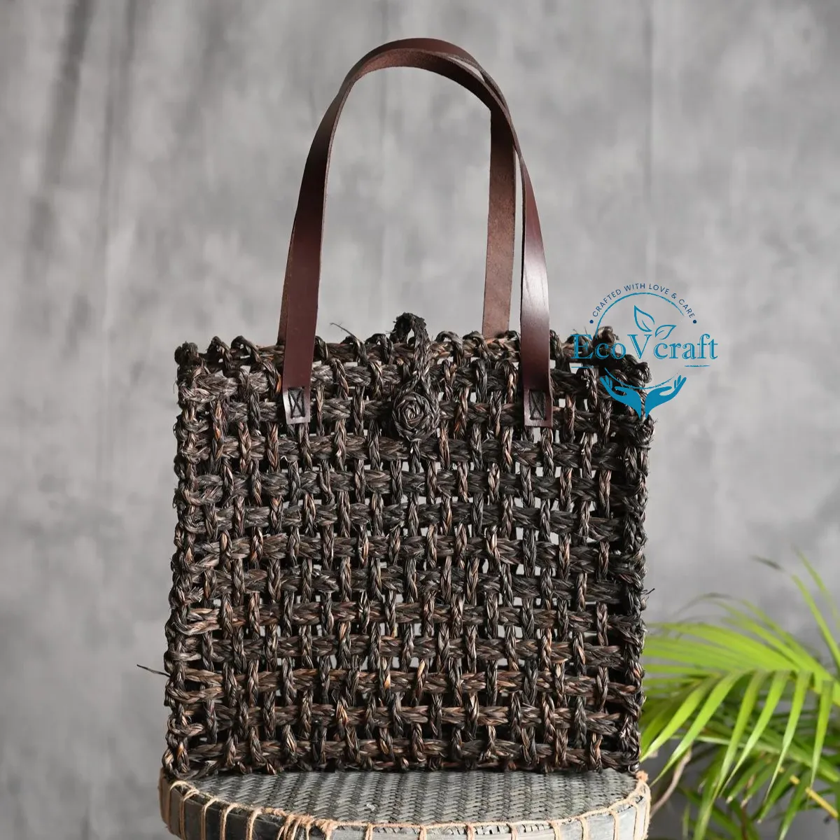 Handmade Sabai Grass Mesh Bag