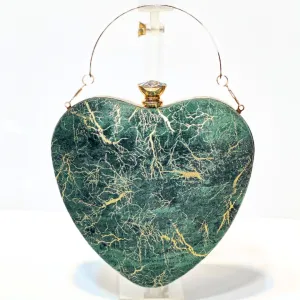 Heartfelt Marble Clutch