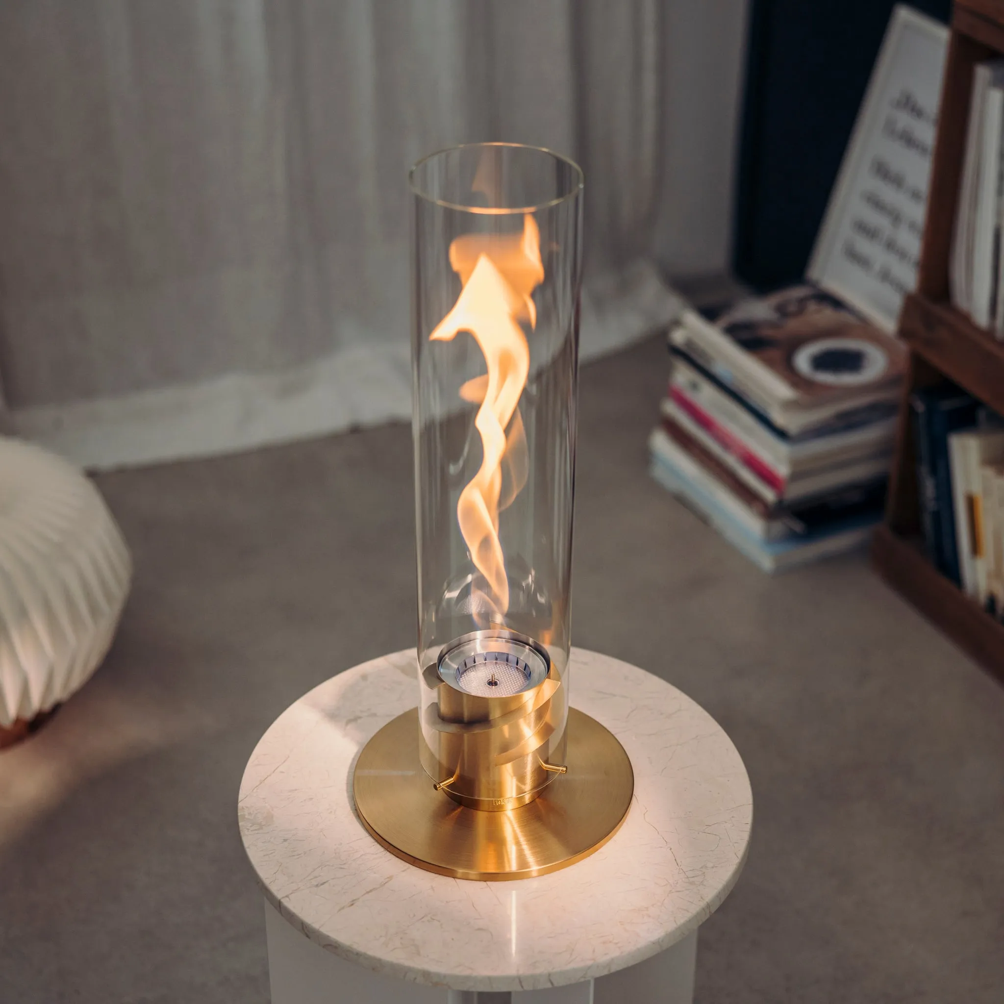 Höfats SPIN 1200 Tabletop Fireplace Gold