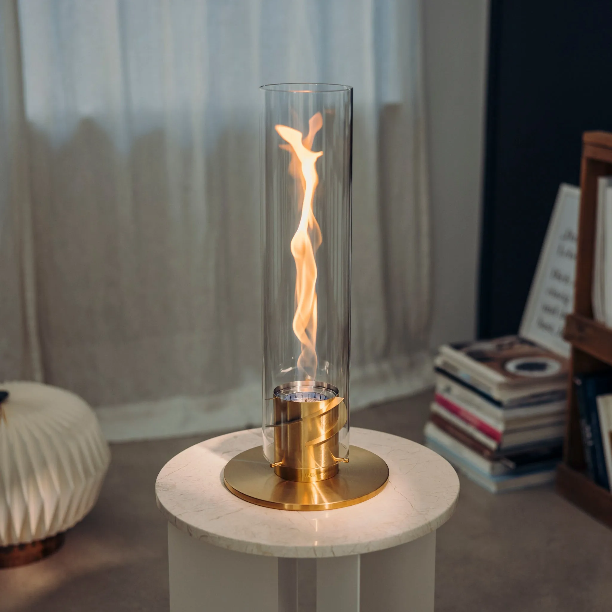 Höfats SPIN 1200 Tabletop Fireplace Gold