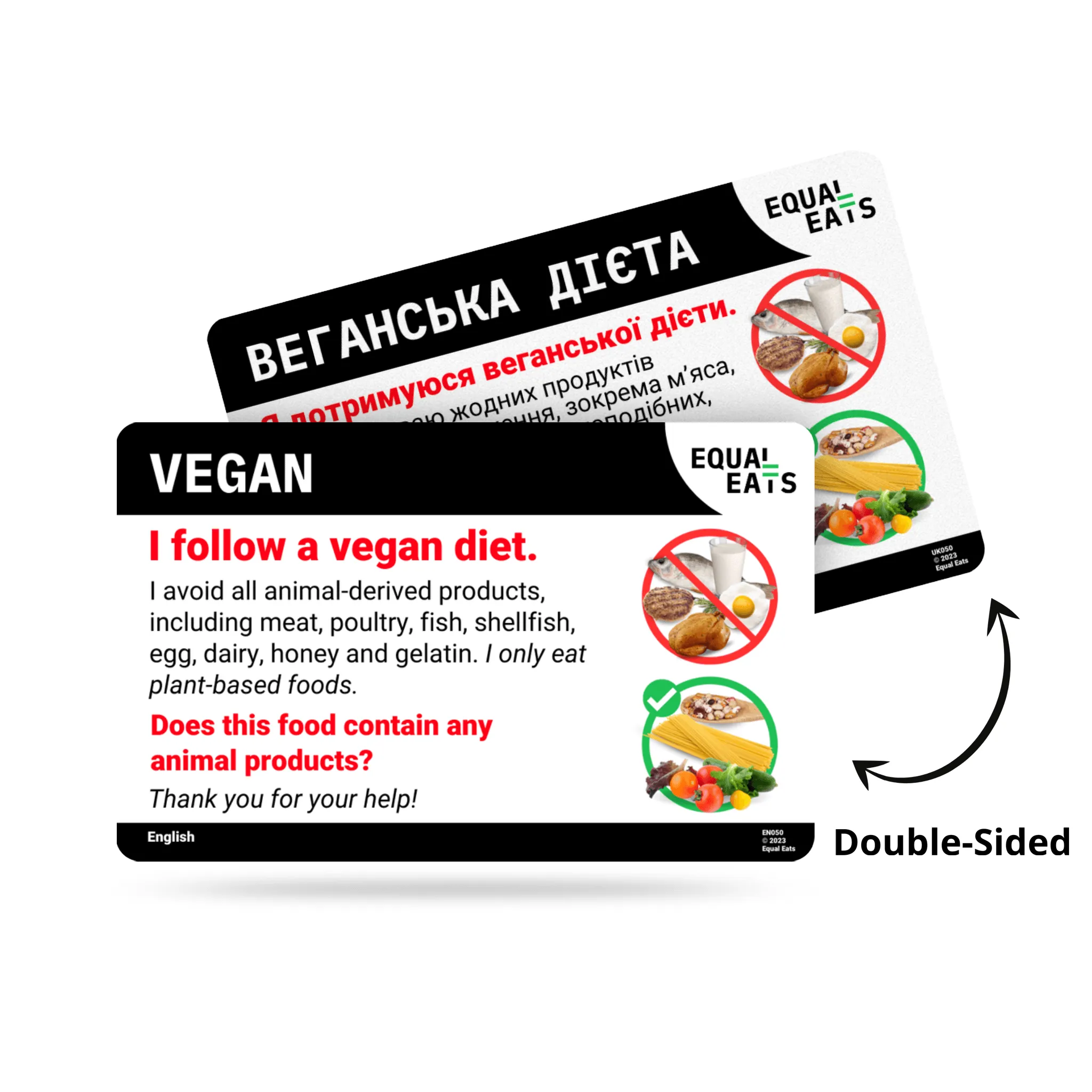 Hindi Vegan Card