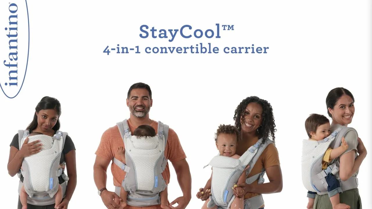 Infantino StayCool 4-in-1 convertible carrier White Birth to 48 months