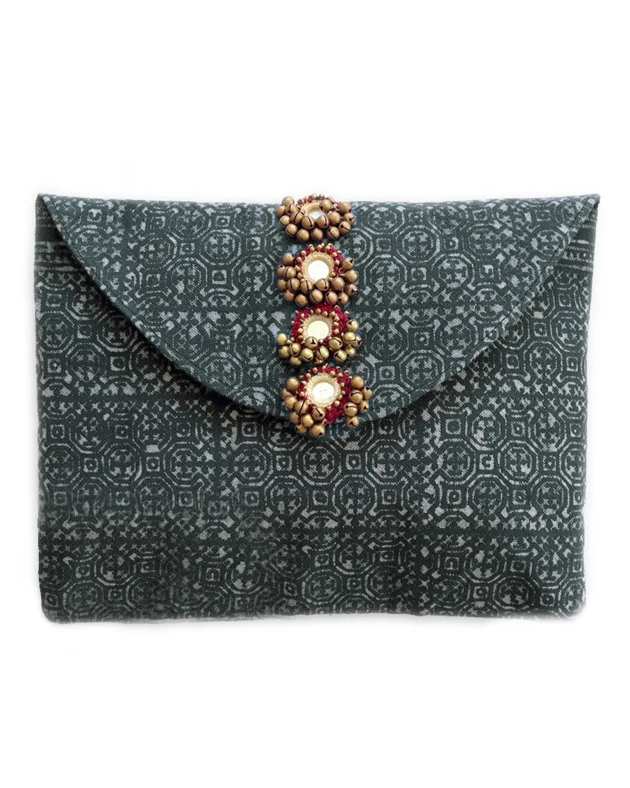 Infinite Love Mirror Clutch (Indigo)