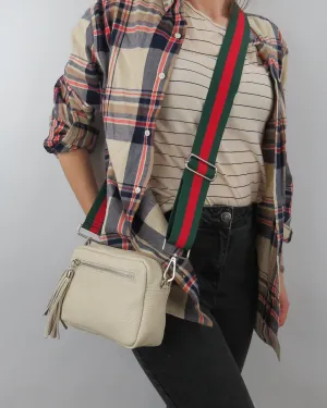 Italian Leather Cross Body Camera Bag