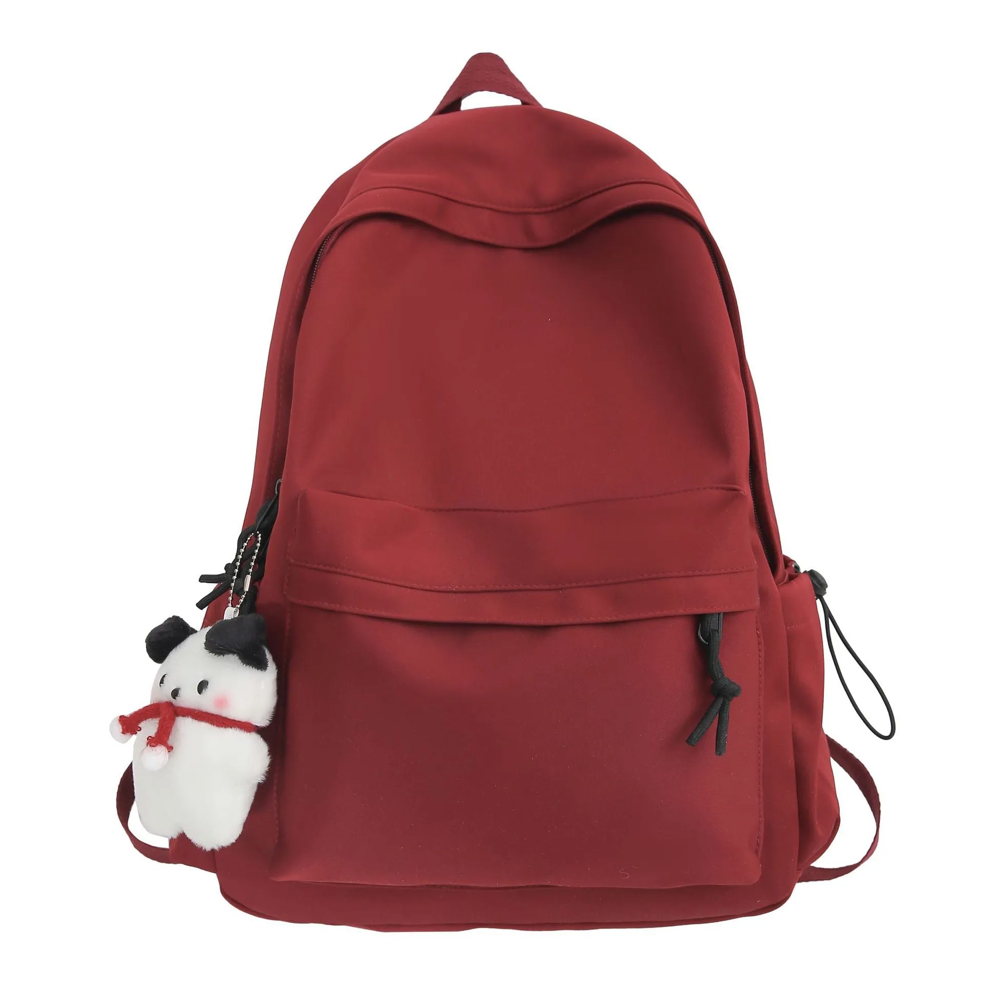 Japanese Schoolbag Female College Student Korean Ins Large Capacity Simple Solid Color Backpack Junior High School Boys Backpack