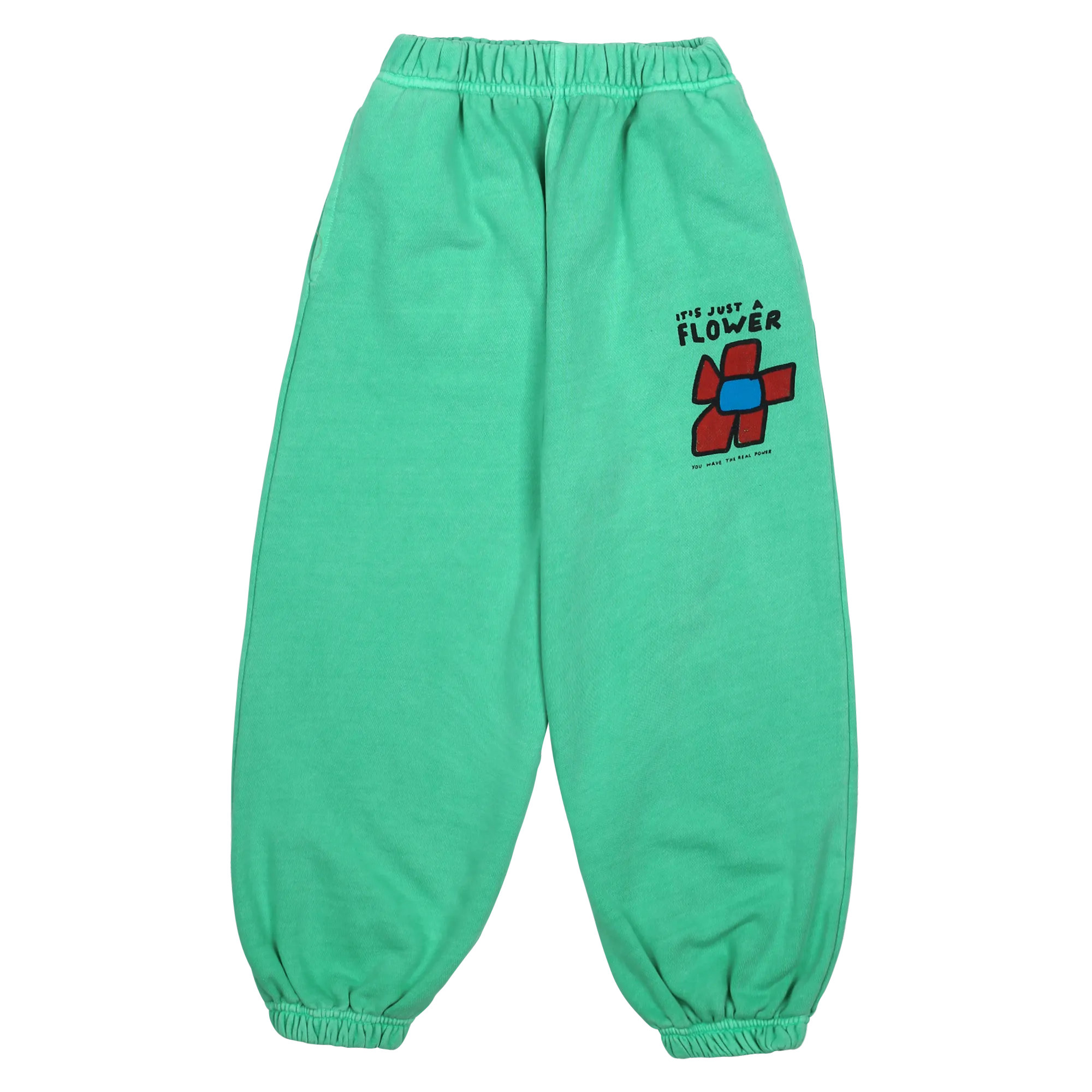 Jelly Mallow Flower Pigment Lounge Pants | Green