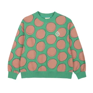 Jelly Mallow Pink Dot Sweatshirt | Green