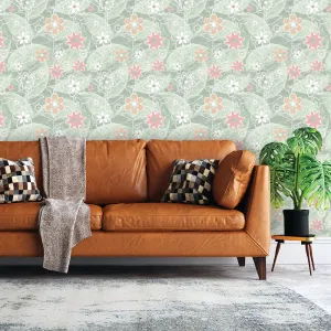 Joanie Peel & Stick Removable Fabric Wallpaper - Designed by Michigan Artists