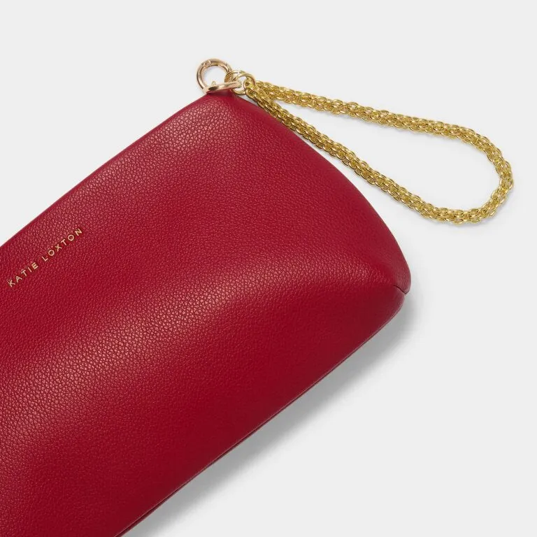 Katie Loxton Margot Clutch Bag Red