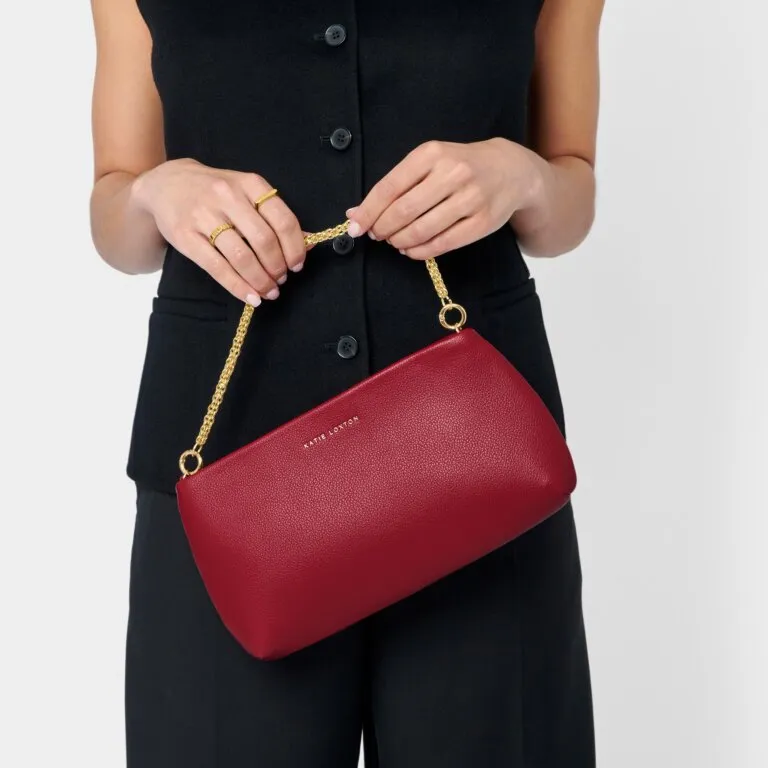 Katie Loxton Margot Clutch Bag Red