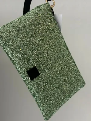 Large Glitter clutch bag