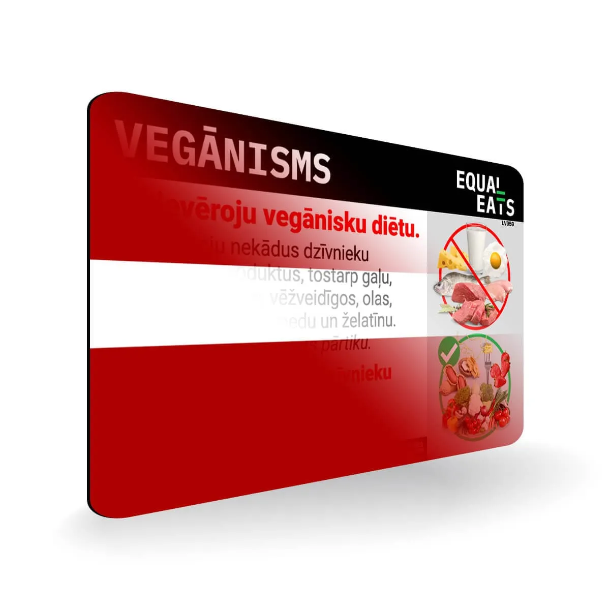 Latvian Vegan Card