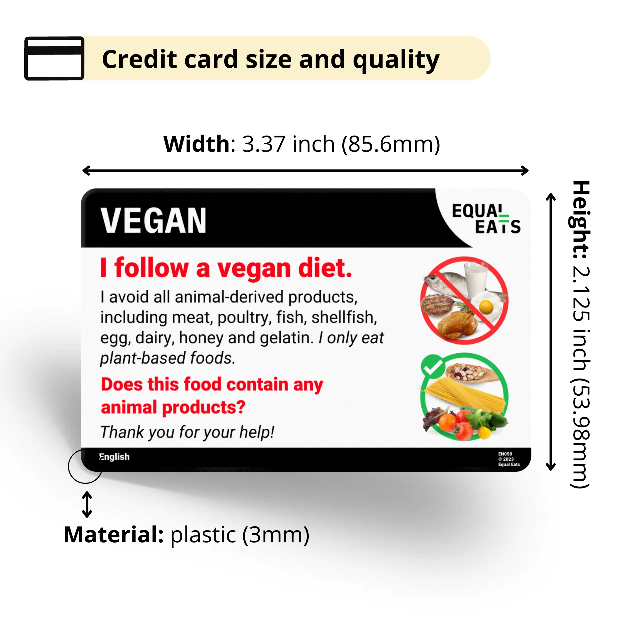 Latvian Vegan Card