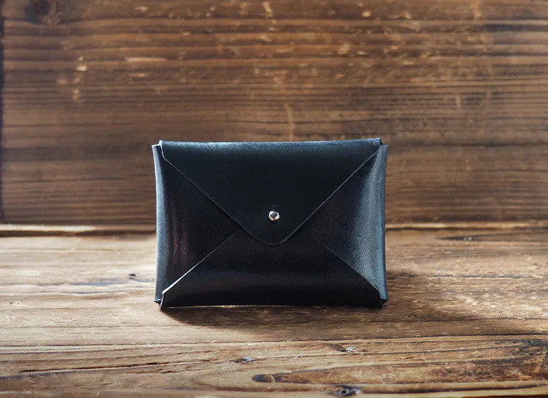 Leather Business Card Holder #Black