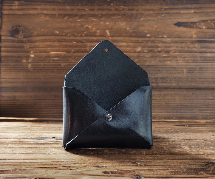 Leather Business Card Holder #Black