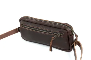 LEATHER FANNY PACK / LEATHER WAIST BAG - DELUXE - MOCHA