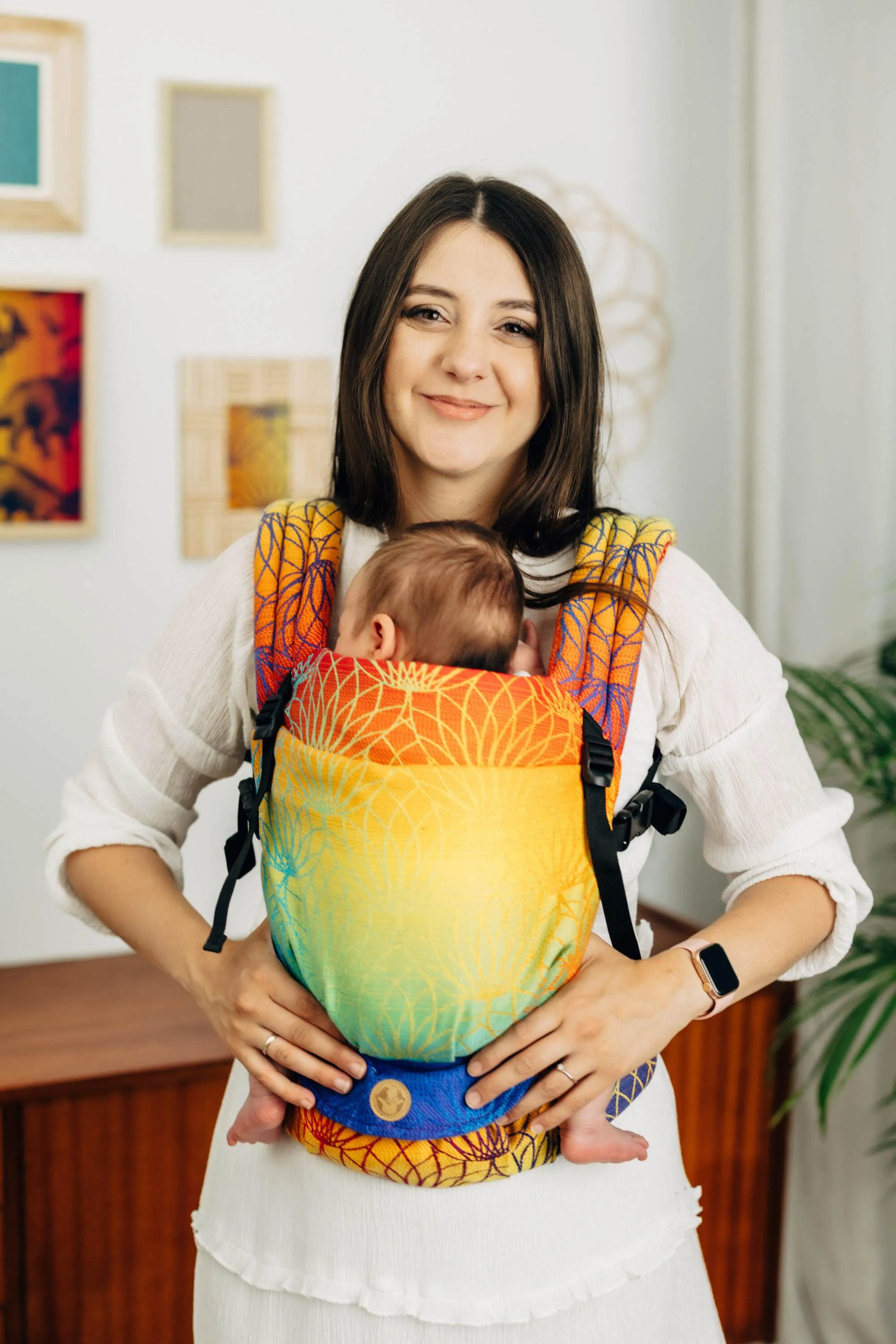 LennyLamb LennyLight Babywearing Carrier Rainbow Lotus