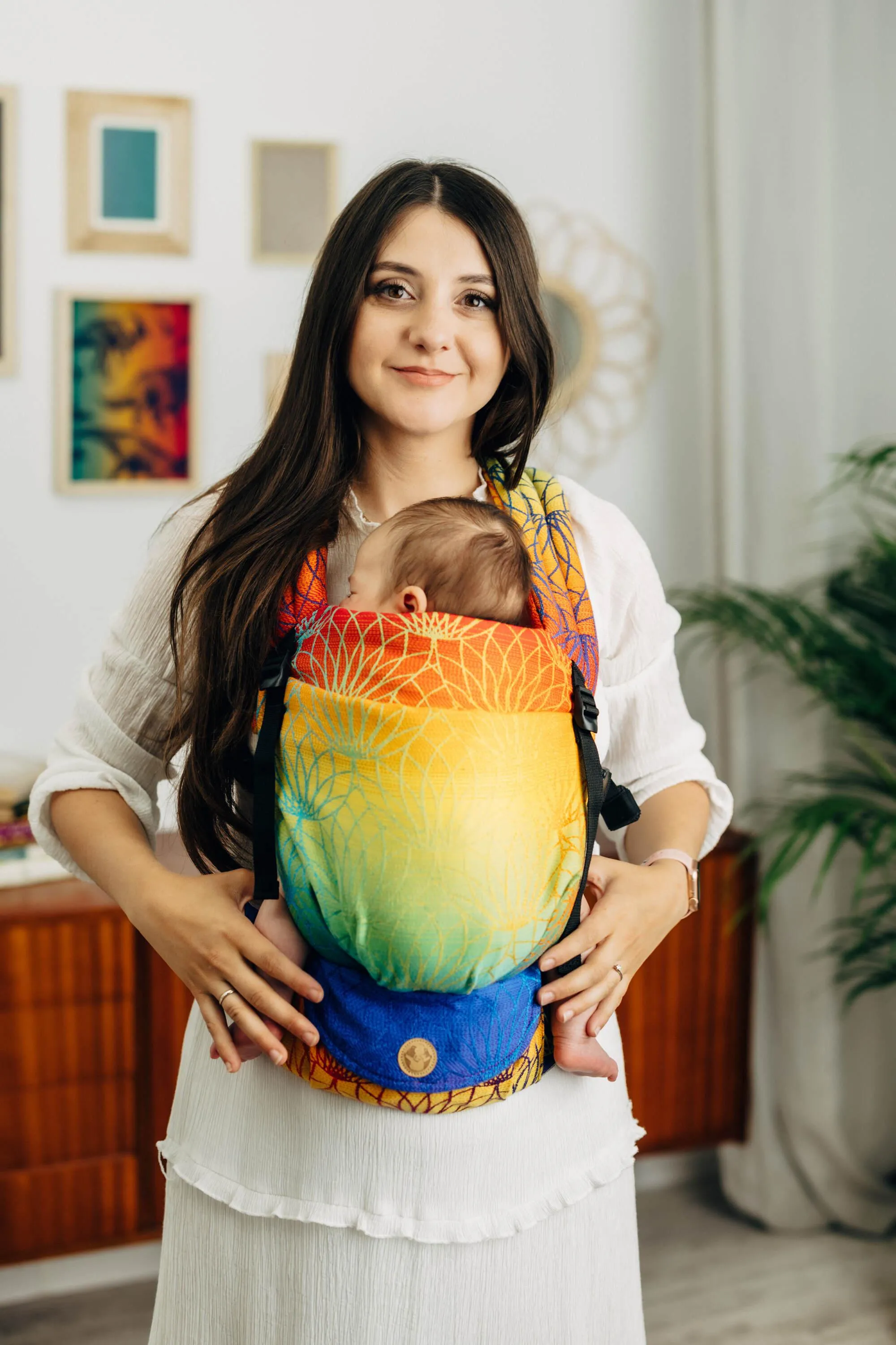 LennyLamb LennyLight Babywearing Carrier Rainbow Lotus