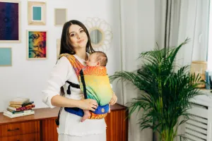 LennyLamb LennyLight Babywearing Carrier Rainbow Lotus