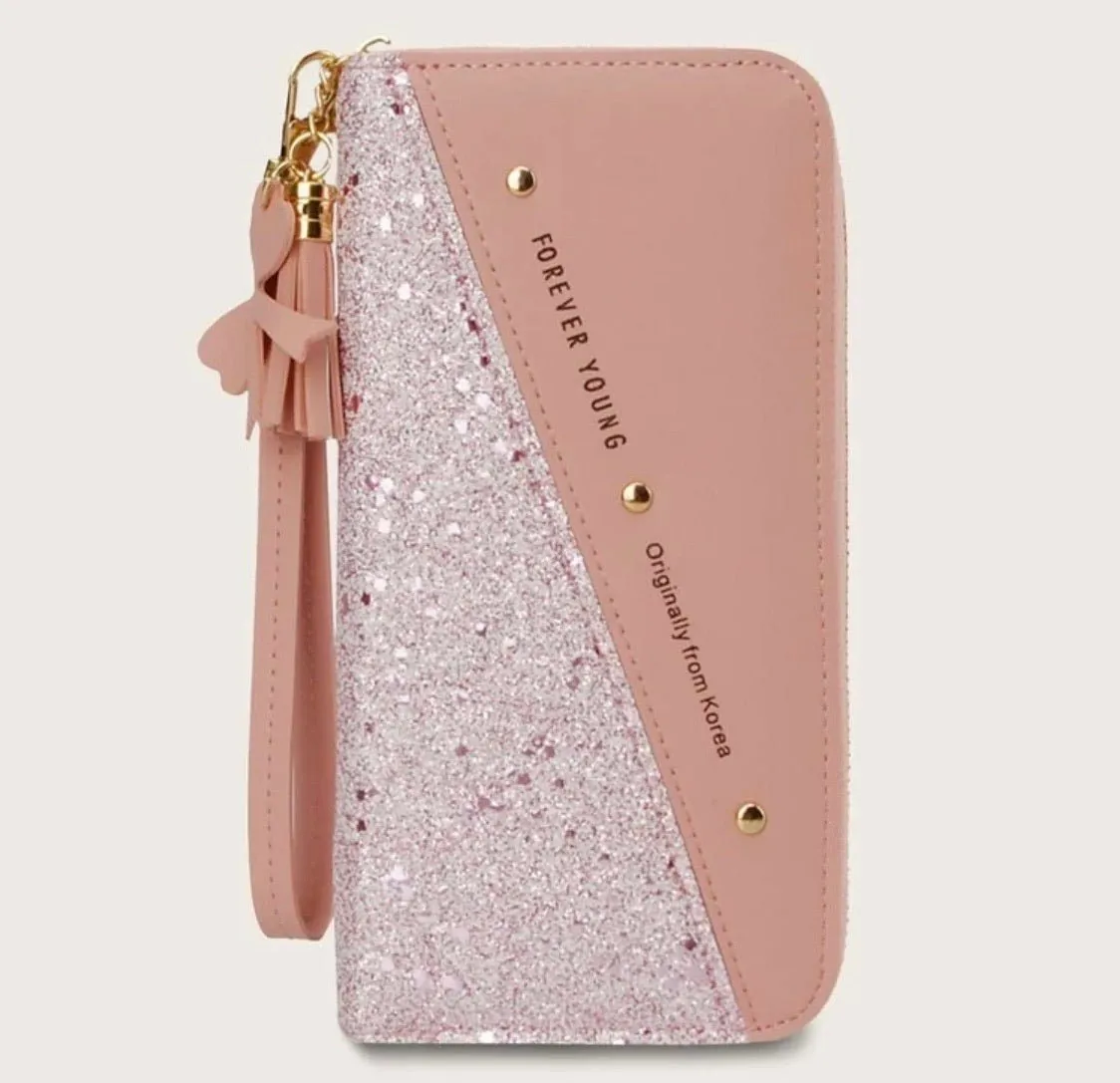 Light Pink Glitter Wallet