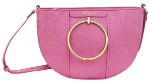 Limelight City Crescent Crossbody in Rose