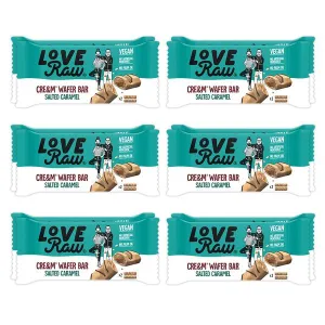 Love Raw Salted Caramel Wafer Bar - Box Of 12