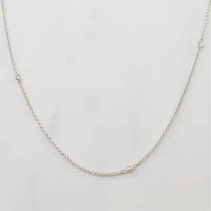 'Luca Carati' Diamond Station Necklace | 0.35ctw | 20" |