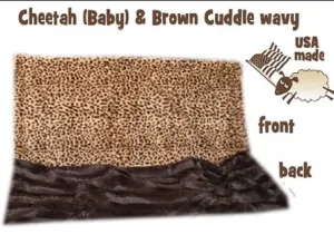 Luxuriously Posh Blankie - Cheetah Brown