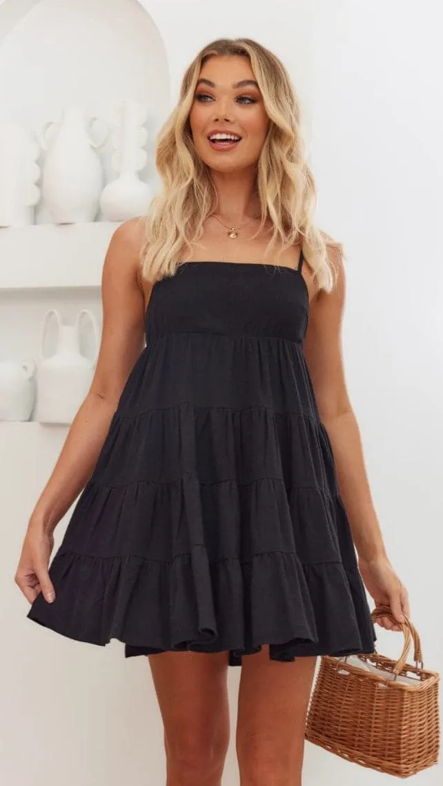 Maddison Mini Dress - Black