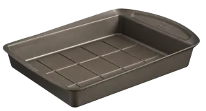 Metal brownie mould with easy grip 28 x 22 cm - asimetriA