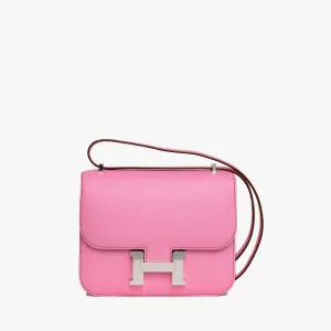 Mini Constance Bubblegum Pink Epsom 18cm