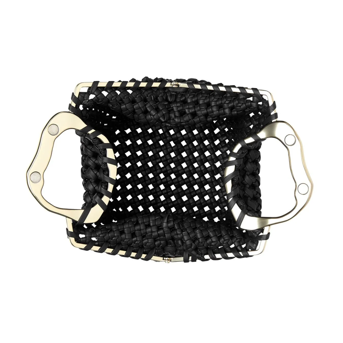 Mini Weave Clutch | Black