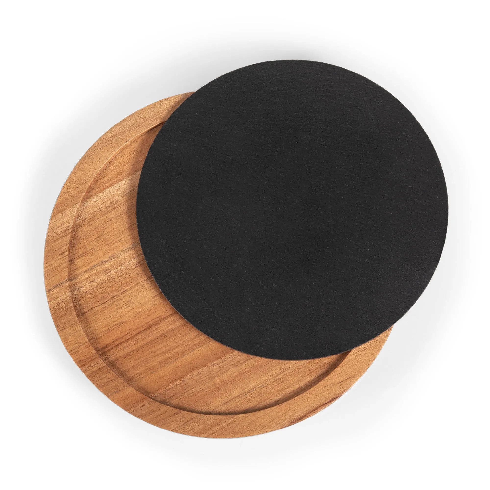 Minnesota Twins - Insignia Acacia and Slate Serving Board with Cheese Tools