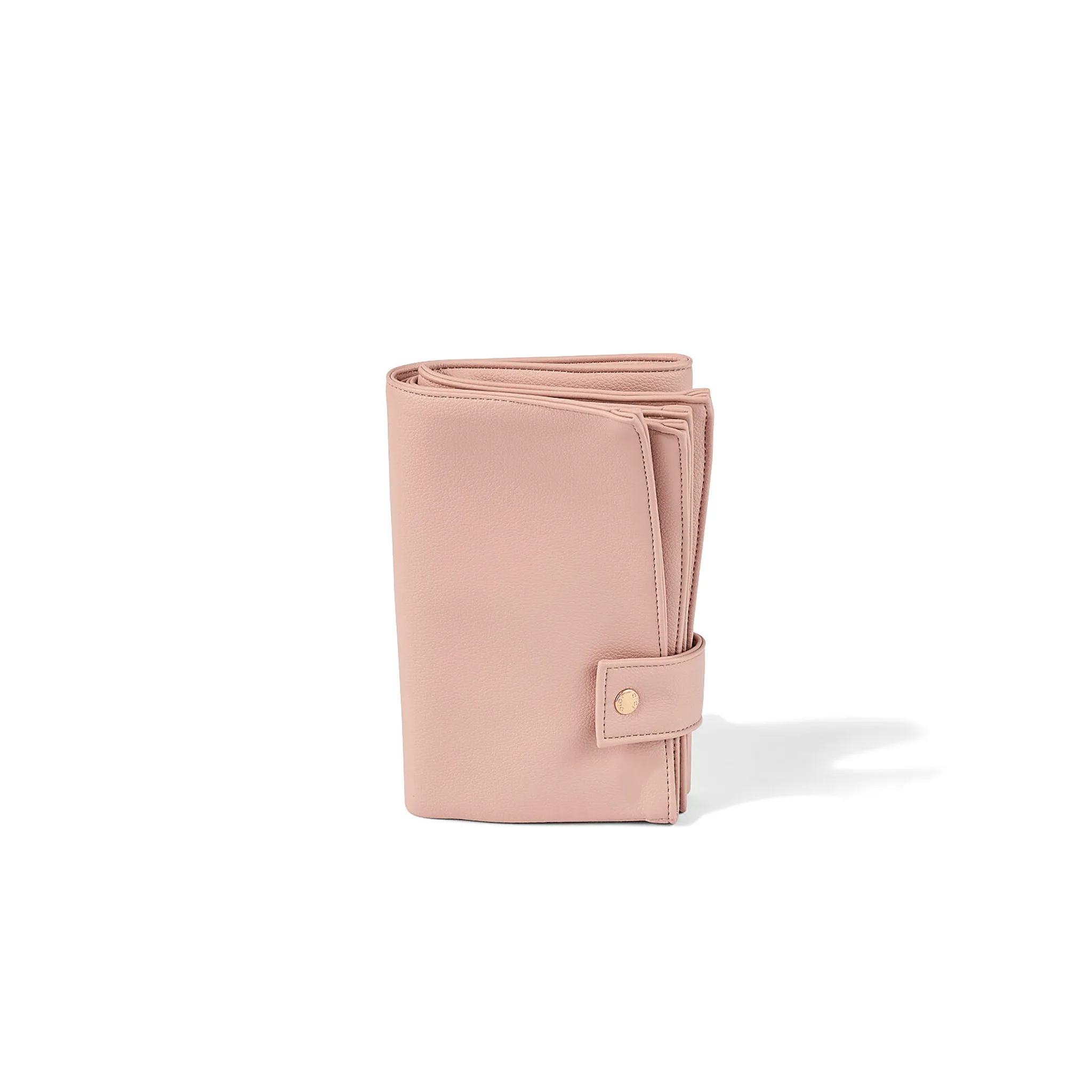 Nappy Changing Pouch - Pink Vegan Leather