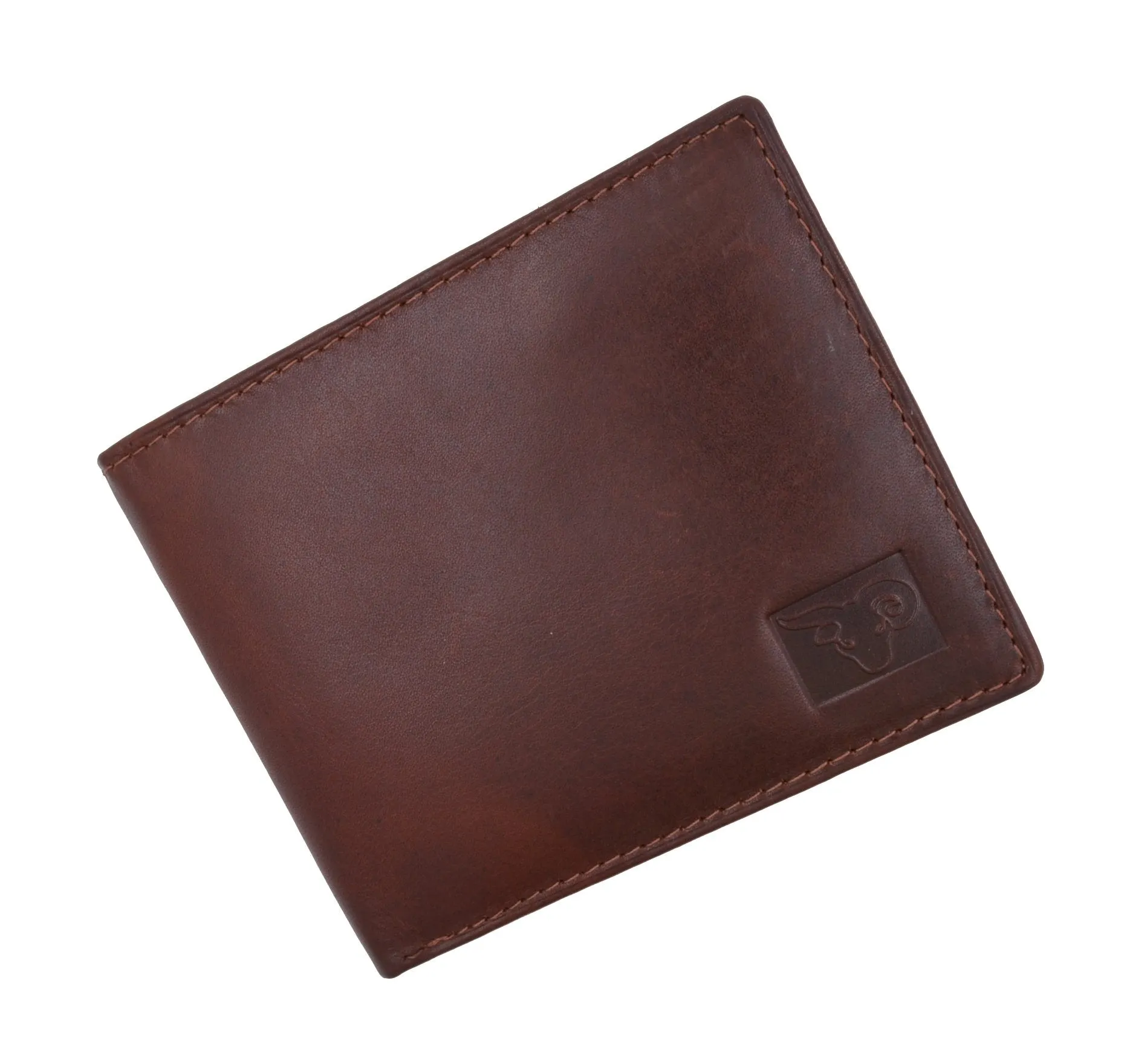 New Cavelio Multi Capacity Middle Flap ID Card Holder Bifold Wallet High Quality Genuine Leather 730052