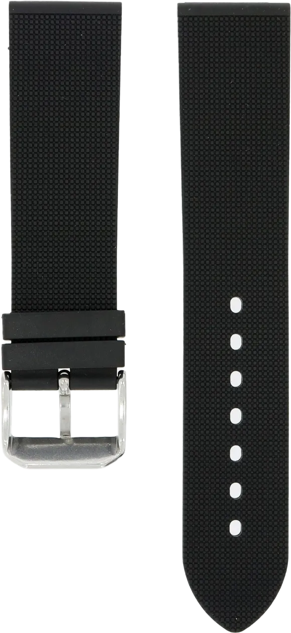 NTH Black Natural Rubber Strap 22mm